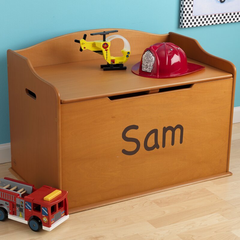 KidKraft Personalized Austin Honey Toy Box & Reviews | Wayfair