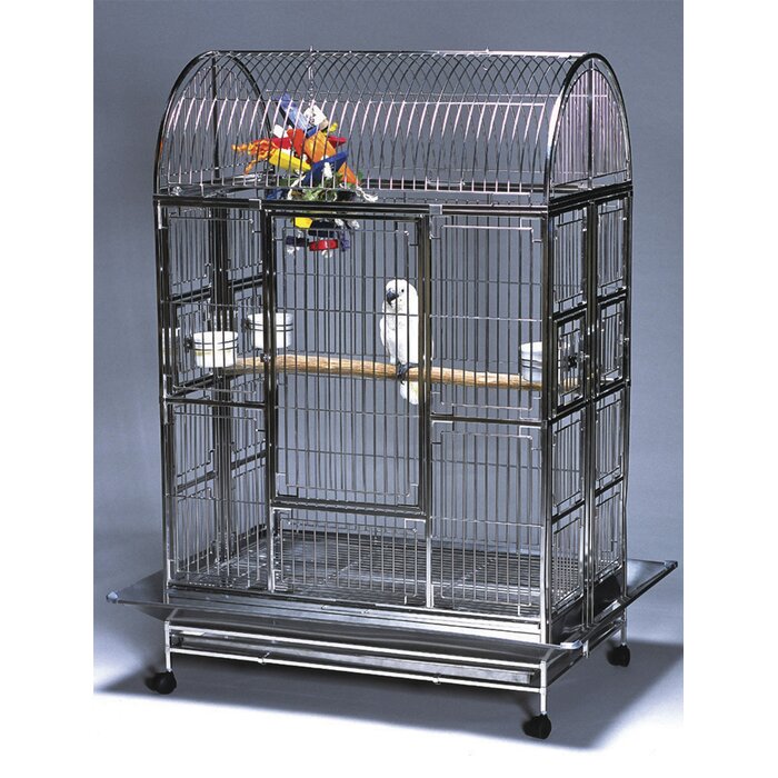 Rauscher Folding Stainless Steel Cage With Wheels