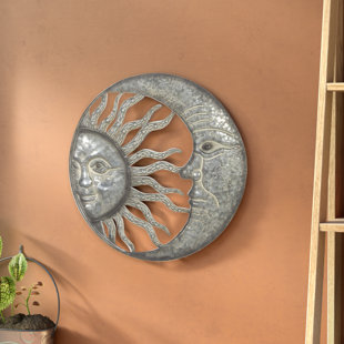Crescent Moon Wall Decor Wayfair Celestial Sun And Moon Wall Decor