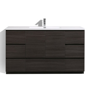 Modern Free Standing Bathroom Vanities Allmodern Save