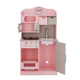 pink wooden kids kitchen