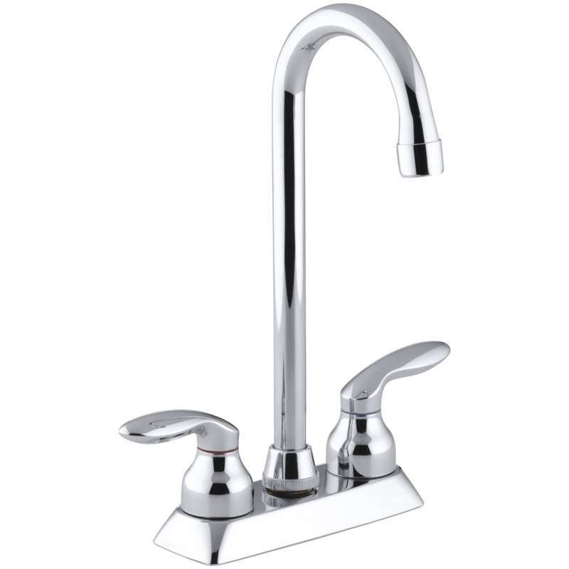 K 15275 4 Cp Kohler Coralais Double Handle Kitchen Faucet Wayfair