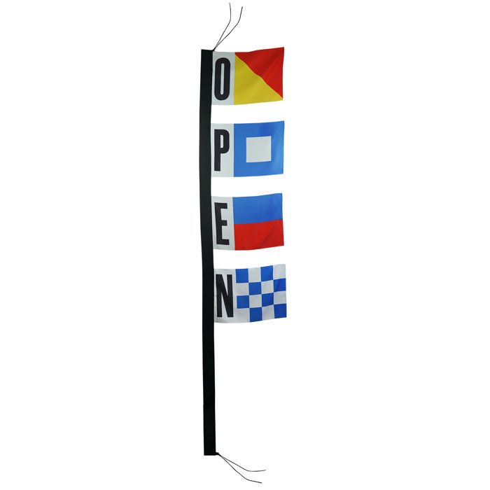 Inthebreeze Open For Business Polyester 6 X 1 11 Ft Feather