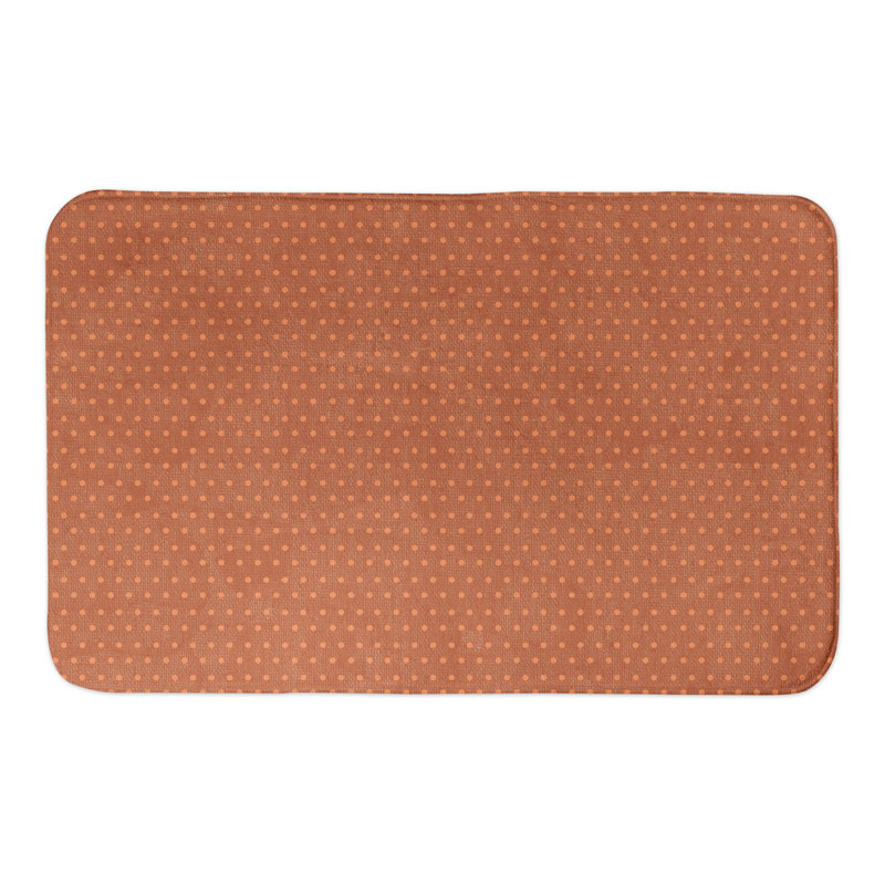 Latitude Run Shortwood Rectangle Non Slip Polka Dots Bath Rug Wayfair