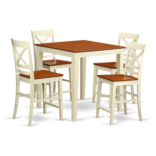 Given 5 Piece Counter Height Pub Table Set By Charlton Home 2019 Online