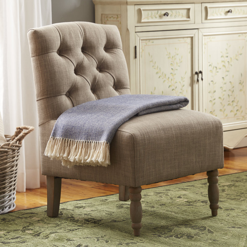 Charlton Home Roland Tufted Slipper Chair Wayfair Roland Tufted Slipper Chair