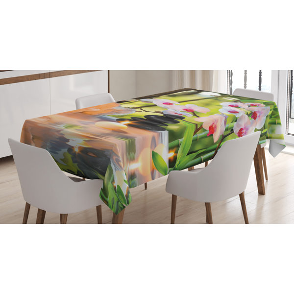 Ambesonne Spa Tablecloth Mage Theme With Candles Orchids And Stones In Garden Anese Oriental Rectangular Table Cover For Dining Room Ambesonne Spa Tablecloth Mage Theme With Candles Orchids And Stones In Garden Anese Oriental Rectangular Table Cover For Dining Room