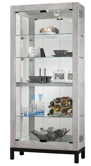 Kordell Lighted Curio Cabinet By Foundry Select Wonderful