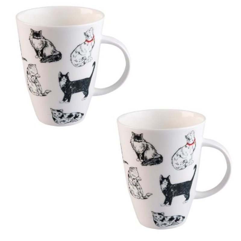 Charlton Home Bonaccord Countless Cats Bone China Coffee Mug Wayfair