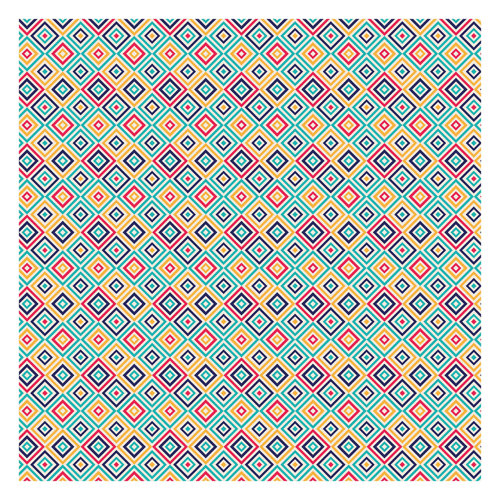 Geometric Squares 2.88m x 2.88m Textured Matt Peel & Stick Wall Mural East Urban Home