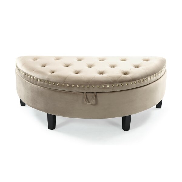 Bloodworth Half Moon Tufted Storage Ottoman By House Of Hampton