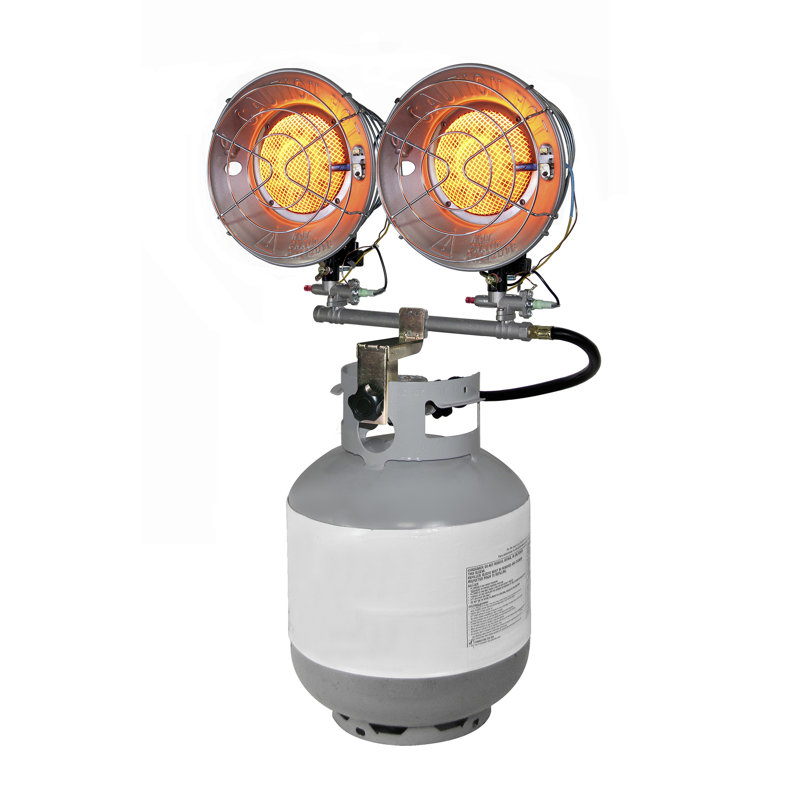Dyna Glo 15 000 Btu Portable Propane Radiant Tank Top Heater With Tip Over Safety Switch Reviews Wayfair
