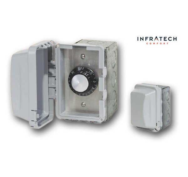 INF In-Wall Waterproof Control Thermostat By Infratech