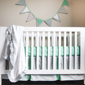 Friendly Fox Simply Striking 4 Piece Crib Bedding Set