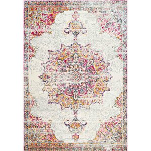 Darchelle Beige/Pink Area Rug