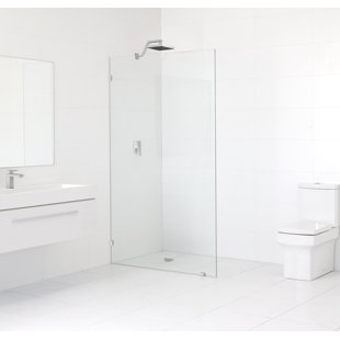 Fixed Panel Gl Shower Door Wayfair 35 5 X 78 Frameless Fixed Gl Panel