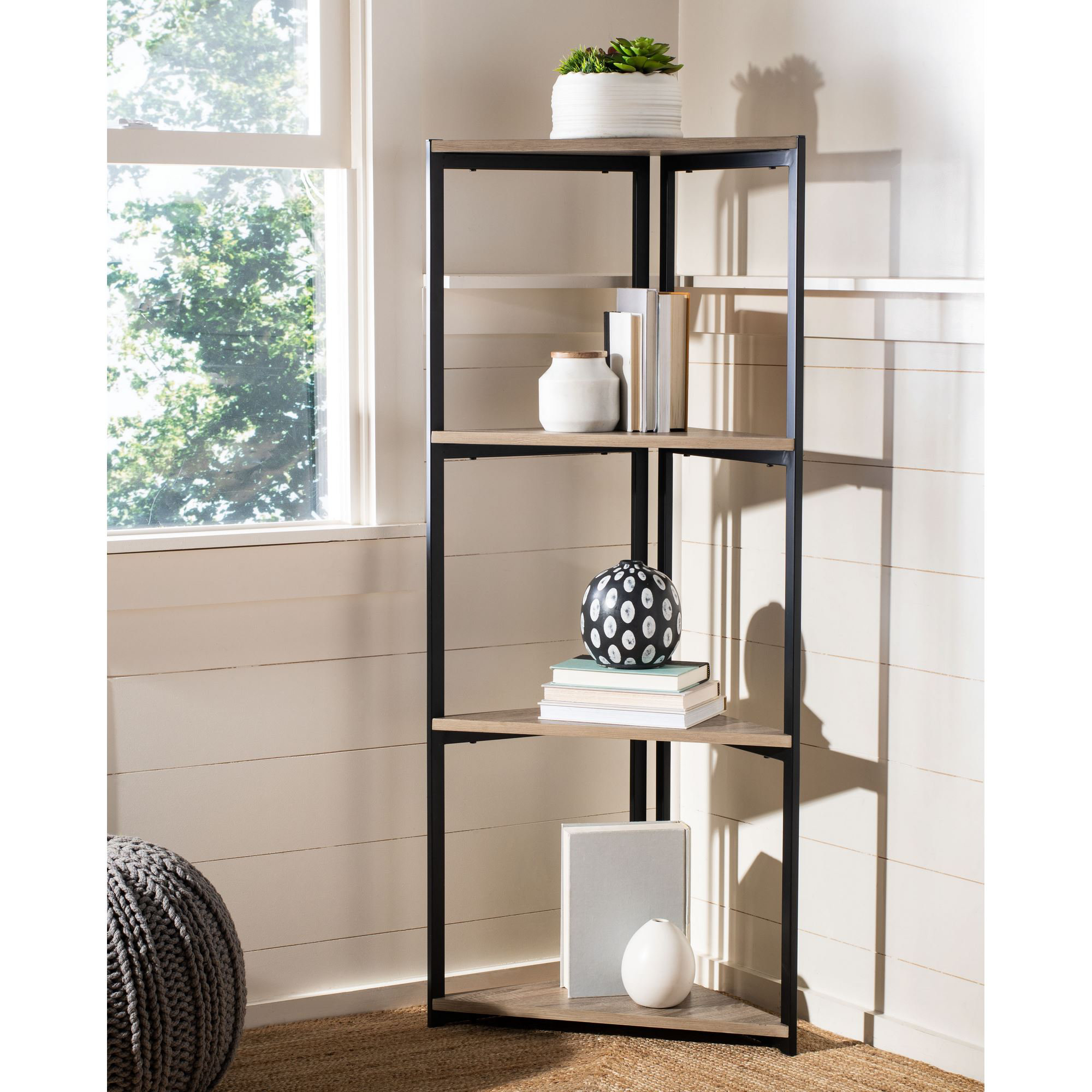 Wrought Studio Blonde Corner Bookcase Wayfair Wrought Studio Blonde Corner Bookcase
