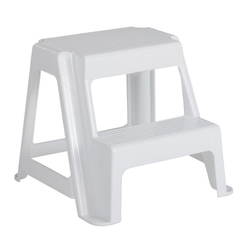 Rubbermaid 2 Step Plastic Step Stool With 300 Lb Load Capacity Reviews Wayfair