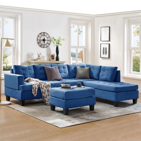 Mariettan Right Hand Facing Sectional With Ottoman By Latitude Run