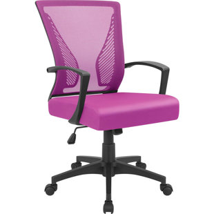 girls pink desk chair