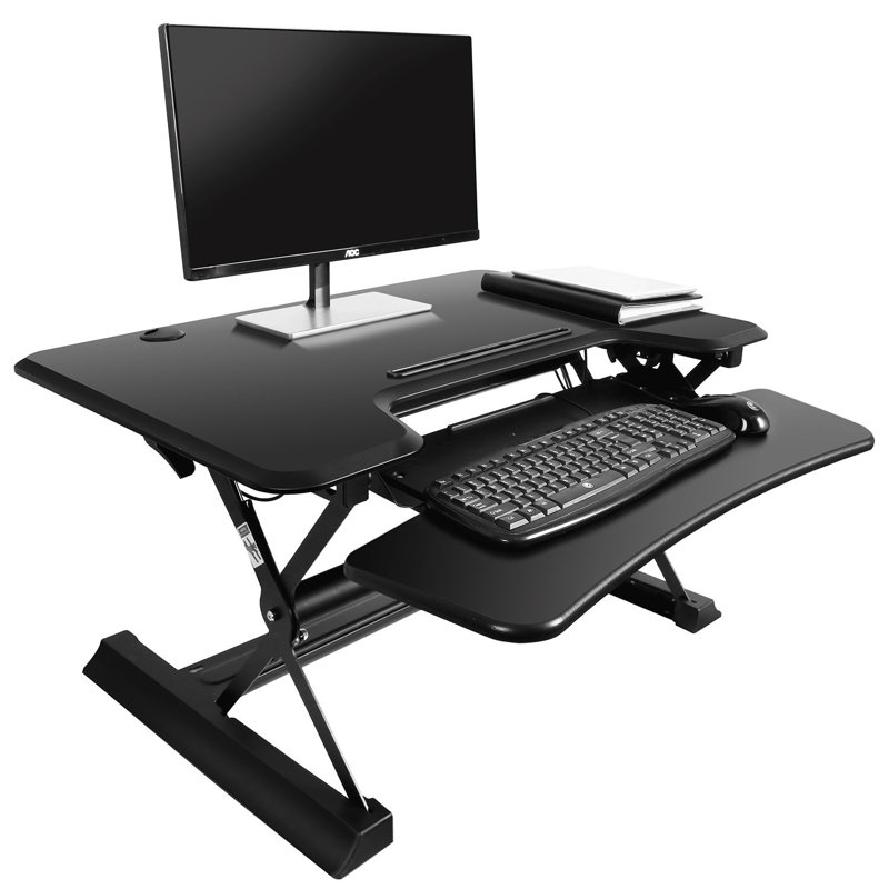 Symple Stuff Kells Ergonomic Riser Sit To Table Computer