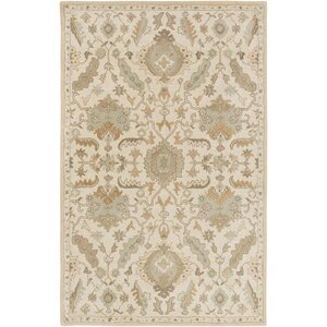 Kempinski Hand Tufted Beige/Tan Area Rug