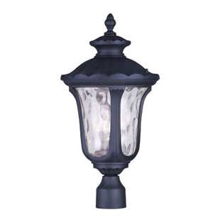 Best Gunnell Traditional Clear Water Glass Outdoor Post Lantern By Three Posts Outdoor Lighting Gunnell Traditional Clear Water Glass Outdoor Post Lantern By Three Posts Outdoor Lighting