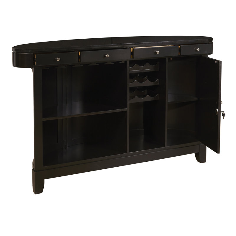 Laude Run Otero Bar Set With Wine Storage Reviews Wayfair Otero Bar Set With Wine Storage
