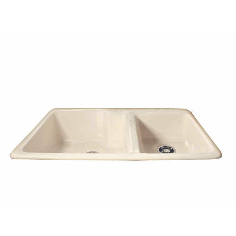 Ceco Huntington 36 L X 22 W Double Basin Drop In Kitchen Sink Wayfair