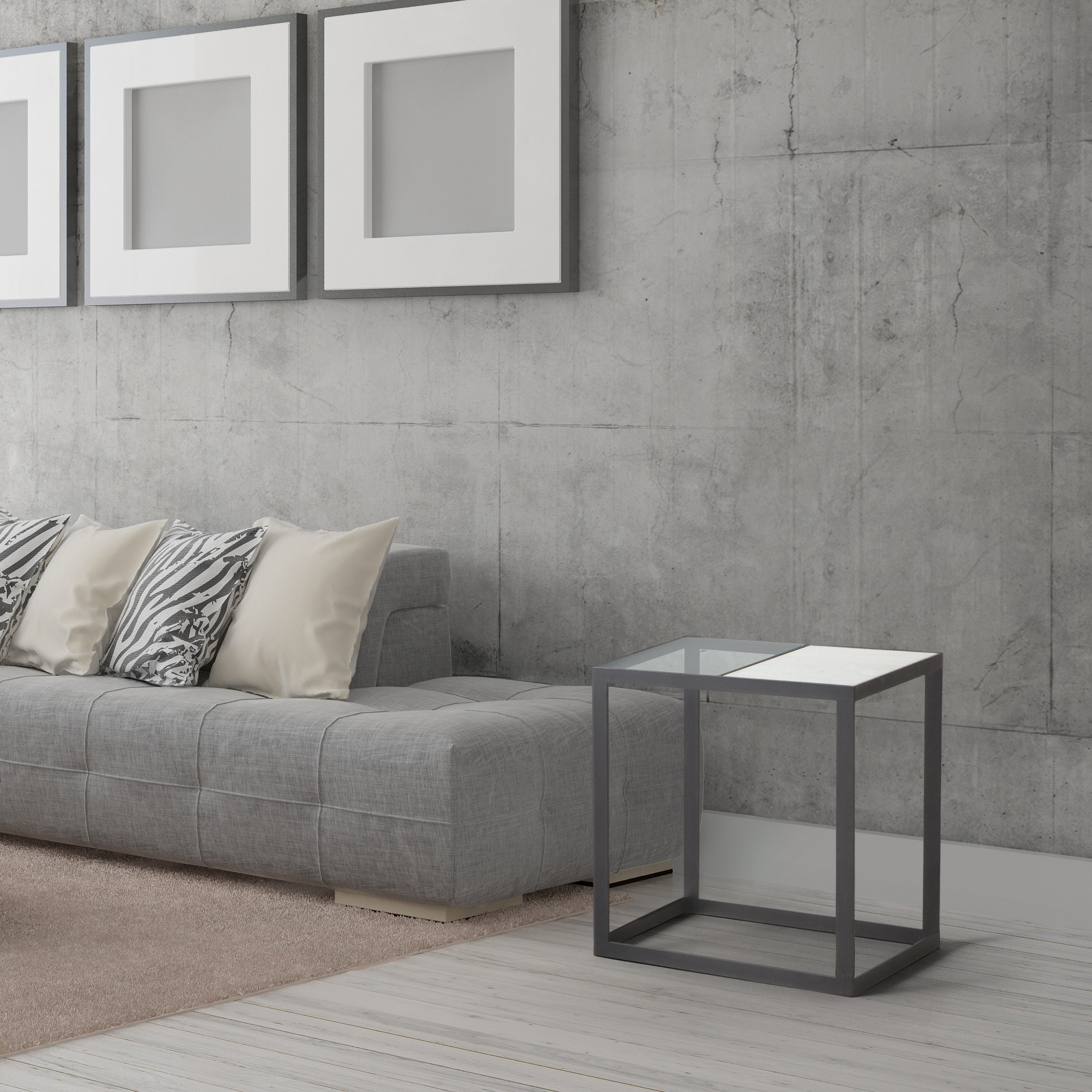 Wrought Studio Bohner Frame End Table Wayfair