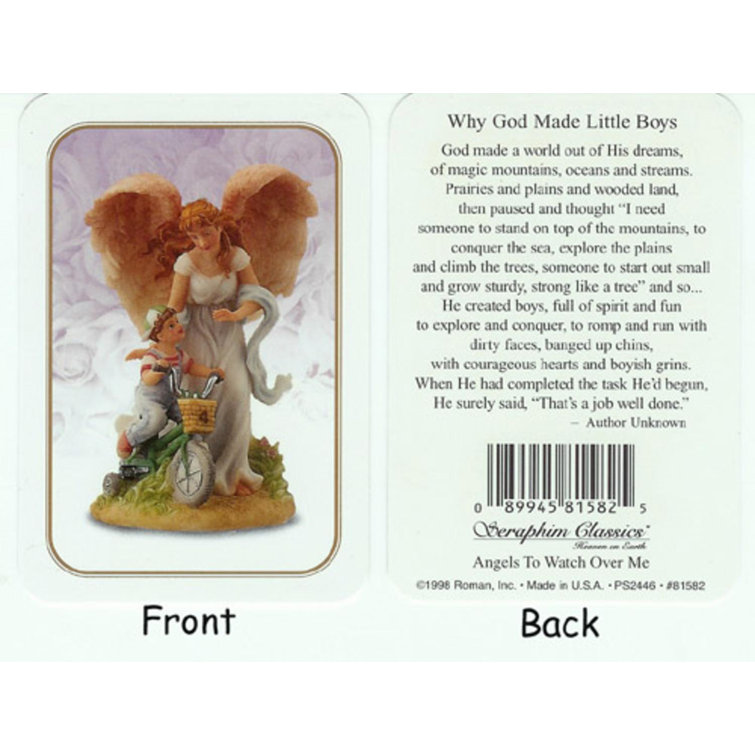 The Holiday Aisle Seraphim Classics Why God Made Little Boys Prayer Cards Wayfair The Holiday Aisle Seraphim Classics Why God Made Little Boys Prayer Cards Wayfair
