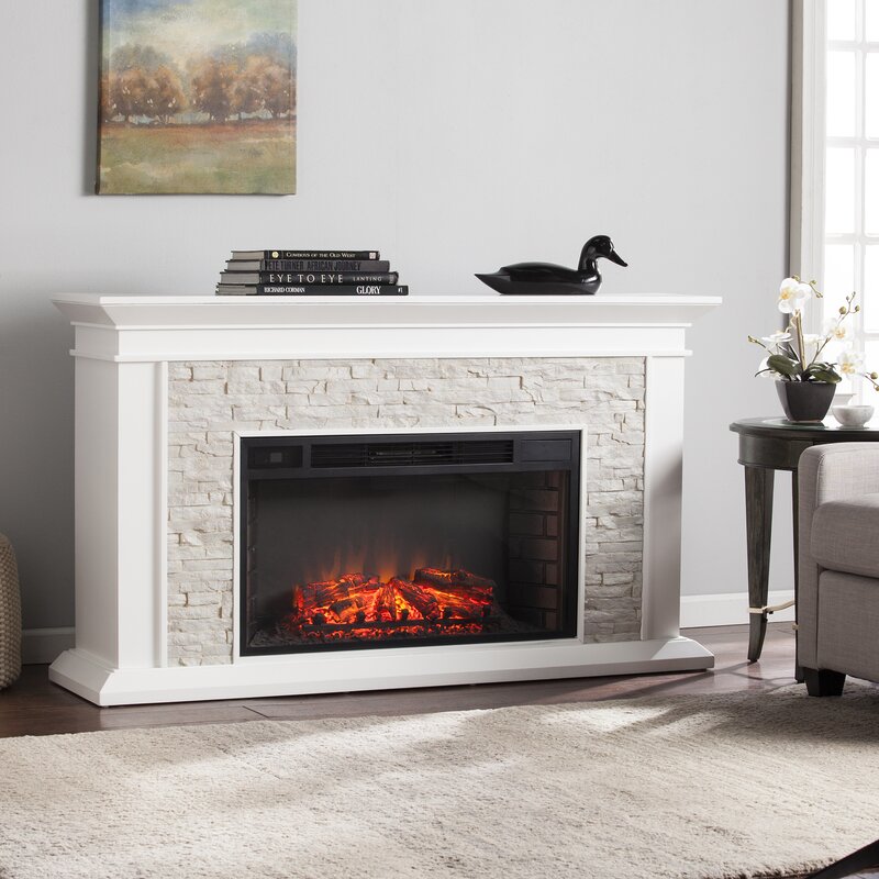 Darby Home Co Camilla Simulated Electric Fireplace Reviews Wayfair