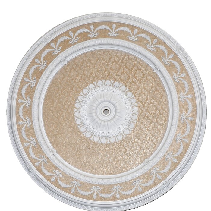 Blanco Wreath Round Chandelier Ceiling Medallion