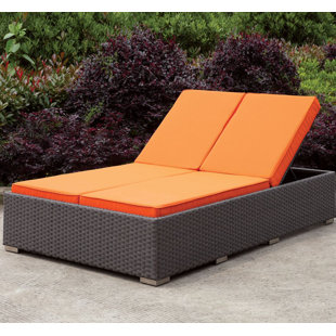 Bainbridge Fabric Chaise Wayfair Kedzie Double Chaise Lounge With Cushion