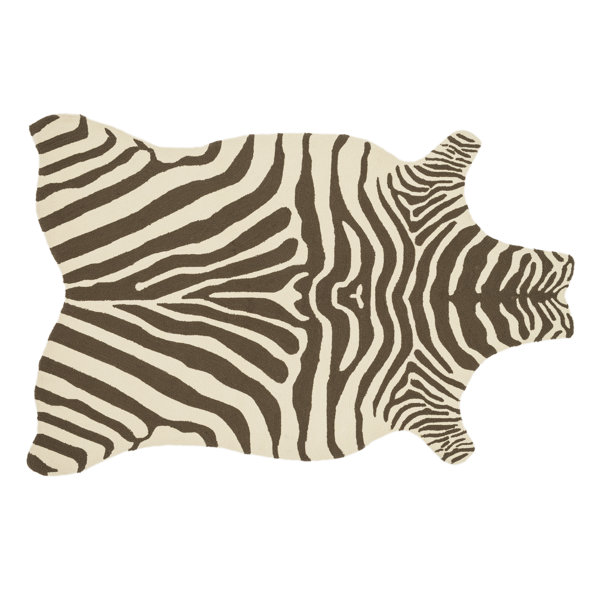 Zayas Brown/Ivory Area Rug by Bloomsbury Market