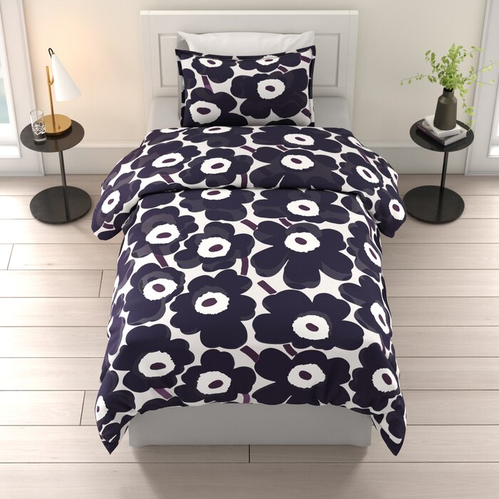 Marimekko Unikko Reversible Duvet Cover Set Reviews Wayfair