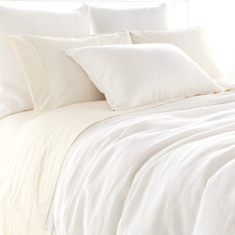 Stone Washed White Linen Duvet and Bedding #whitelinen #linenduvet #linenbedding