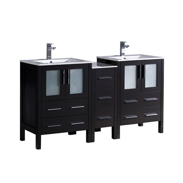 Torino 60 Double Bathroom Vanity Set by Fresca