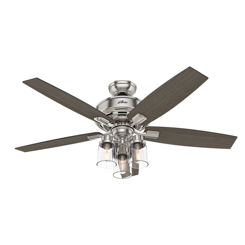 52 Bennett 5 Blade Ceiling Fan With Remote Light Kit Included