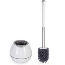 NEW Revolutionary Silicone Flex Toilet Brush And Holder Set 2020 NEU 