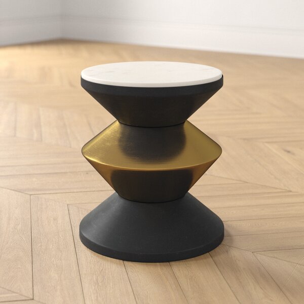 Block Drum End Table By Foundstone