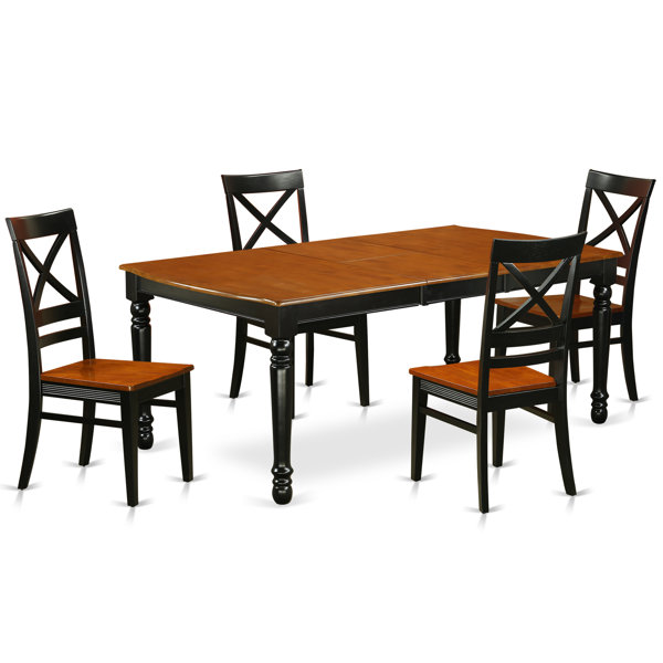 Pimentel 5 Piece Solid Wood Dining Set By August Grove Design