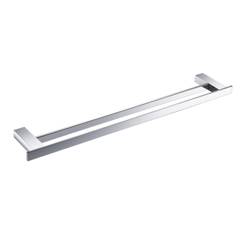Eviva Sleek Bathroom Double 26.5" Towel Bar for Glass Shower Door Wayfair