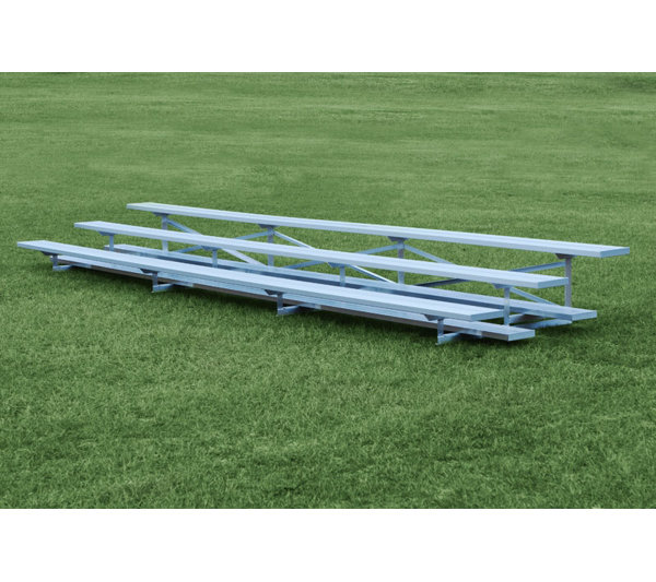 3 Row Aluminum Bleachers Bench by Highland Product