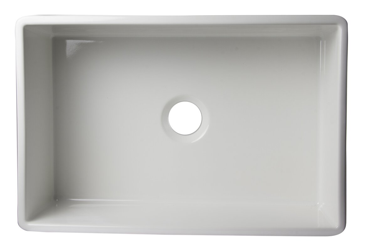 Alfi Brand 29 88 X 19 75 Single Bowl Fluted Farmhouse Kitchen Sink