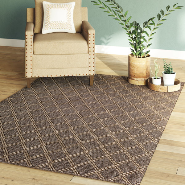 Annica Diamond Pebble/Natural Indoor/Outdoor Area Rug by Union Rustic