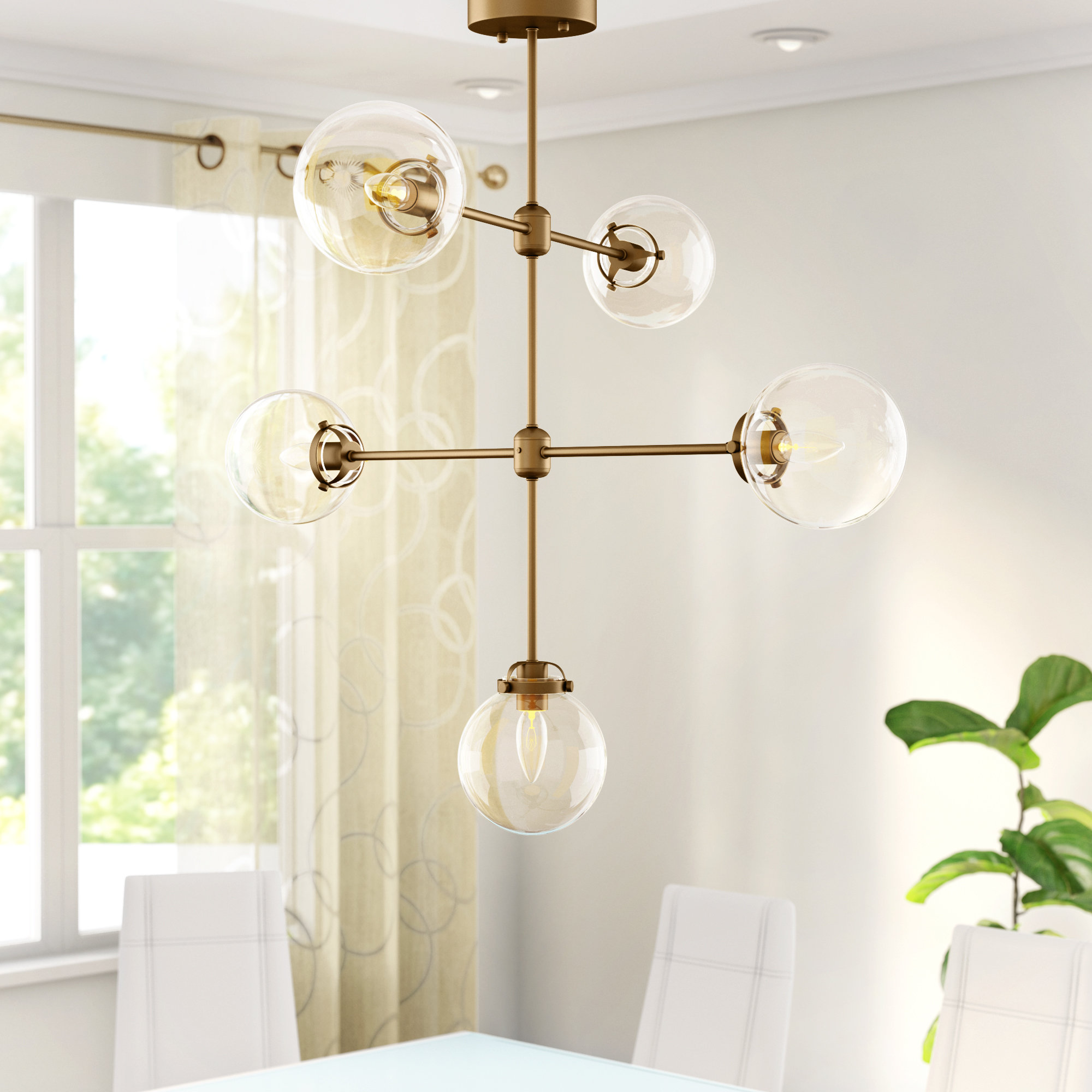 5 light sputnik chandelier Clearance
