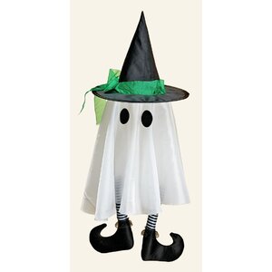Hanging Ghost with Kicking Legs Figurine