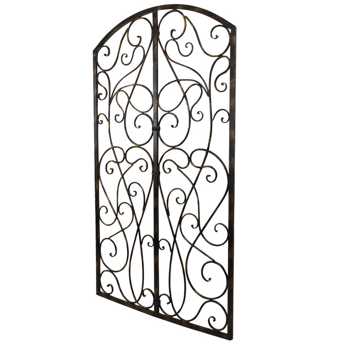 Bayaccents Wrought Iron Scroll Panel Wall Décor Wayfair Ca Wrought Iron Scroll Panel Wall Décor