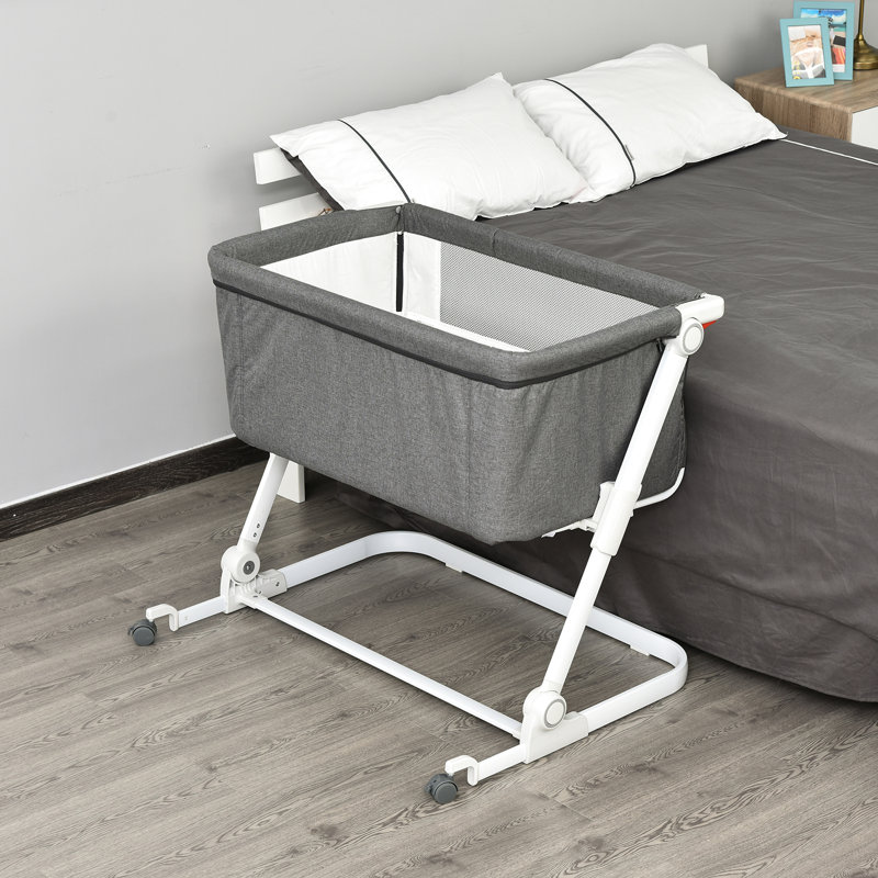 grey bassinet